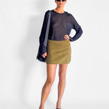 Brushed Alpaca Mini Skirt