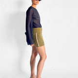 Brushed Alpaca Mini Skirt