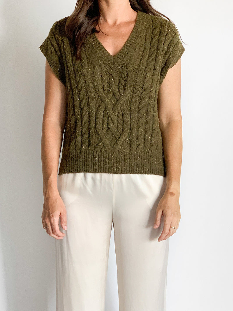 Aran Knit Vest