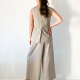 Zoe Oatmeal Waistcoat