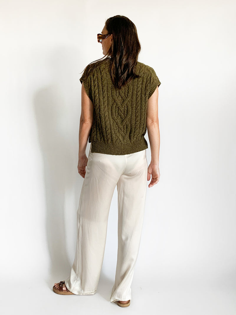 Aran Knit Vest