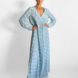 Silk Floral Maxi Dress