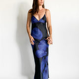 Yin Night Palms Maxi Dress