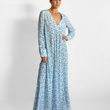 Silk Floral Maxi Dress
