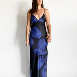 Yin Night Palms Maxi Dress