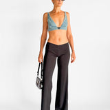 Low Waist Tailored Trousers