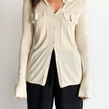 Buttoned Long-Sleeve Shirt