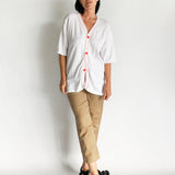 Short Sleeve Cotton Cardigan