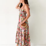 Mae Tie Floral Maxi Dress