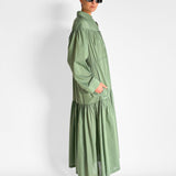 Tiered Drawcord Dress
