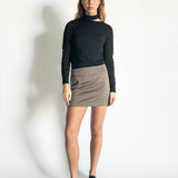 Merino Detached Collar Knit Top