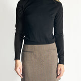 Merino Detached Collar Knit Top