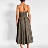 Sateen Resin Trim Dress