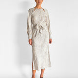 Silk Midi Dress