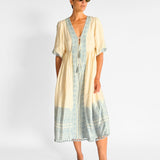 Helm Jacquard Embroidered Maxi Dress