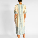 Helm Jacquard Embroidered Maxi Dress
