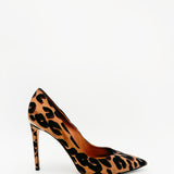 Silk Leopard Print Eye Line Pumps