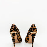 Silk Leopard Print Eye Line Pumps