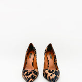 Silk Leopard Print Eye Line Pumps