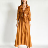 Cassia Tie Shirt Dress