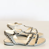 Chain Leather Sandal