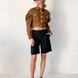 Dunbar Cropped Puff Sleeve Jacket