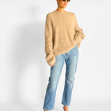 Boxy Alpaca Knit Sweater