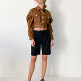 Dunbar Cropped Puff Sleeve Jacket