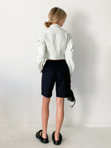 Cropped Puff Sleeve Dunbar Jacket