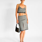 Wool Mini Skirt and Cami Top Set