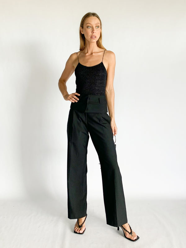Double belted trousers