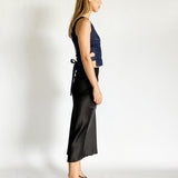 Black Silk Midi