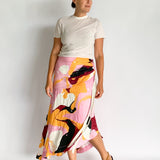 Psychedelia Waterfall Midi Skirt