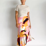 Psychedelia Waterfall Midi Skirt