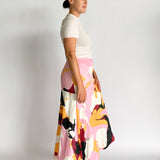 Psychedelia Waterfall Midi Skirt