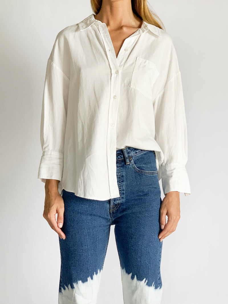 Anine Bing White Button Up Shirt