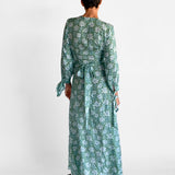 Luna Silk Floral Wrap Dress