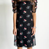 Sheer Floral Dress