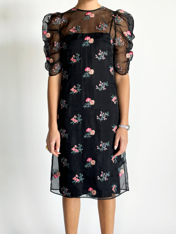 Sheer Floral Dress