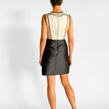 Panelled Sleeveless Mini Dress