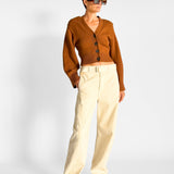 Twisted Belted Denim Pant