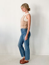 Layered Two-In-One Wool Knit Tank Top
