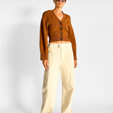 Twisted Belted Denim Pant