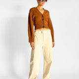 Twisted Belted Denim Pant
