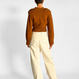 Twisted Belted Denim Pant