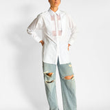 Mesh Cut Out Shirt