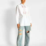 Mesh Cut Out Shirt