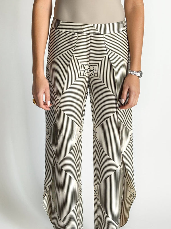 Silk Monogram Pants