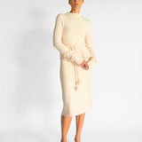 Wool Blend Top and Midi Skirt Set