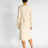 Wool Blend Top and Midi Skirt Set